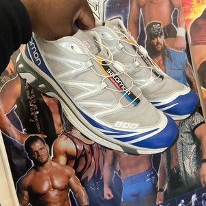 Mens Salomon XT-6 Advanced White/Blue Size 12